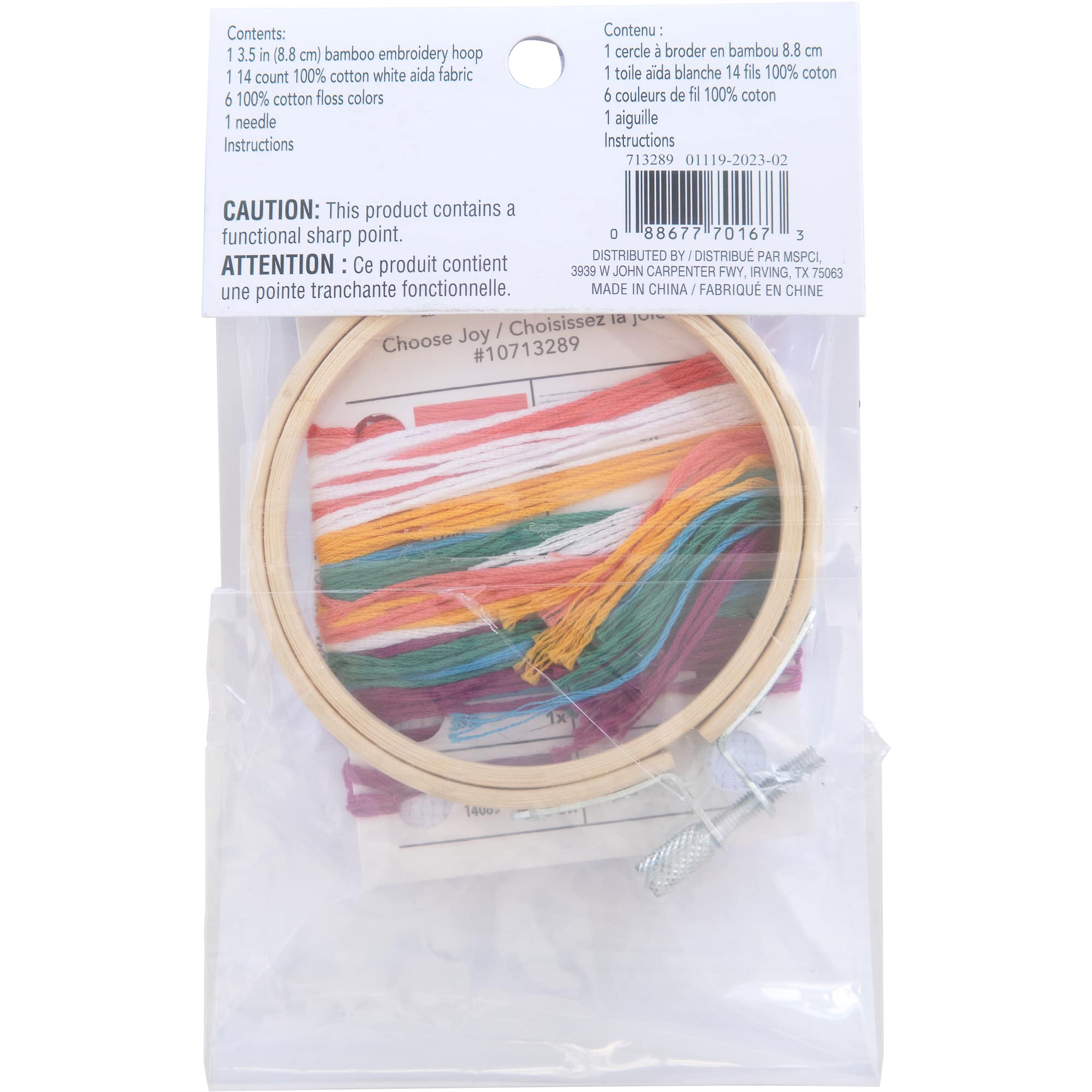 Choose Joy Cross Stitch Kit by Loops & Threads®